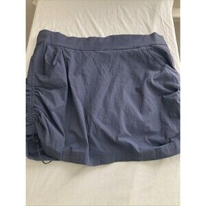 Columbia Skort Womens L Anytime Casual Omni-Shield Active Fit Golf Blue